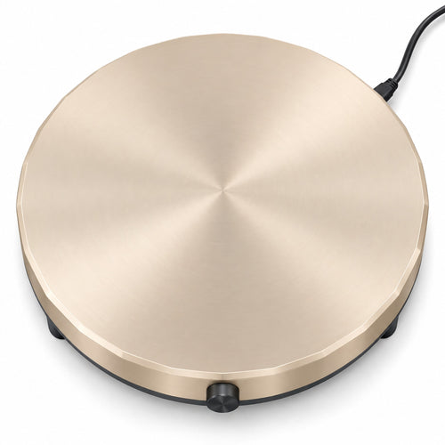 Round Aluminum Electric Table Warmer