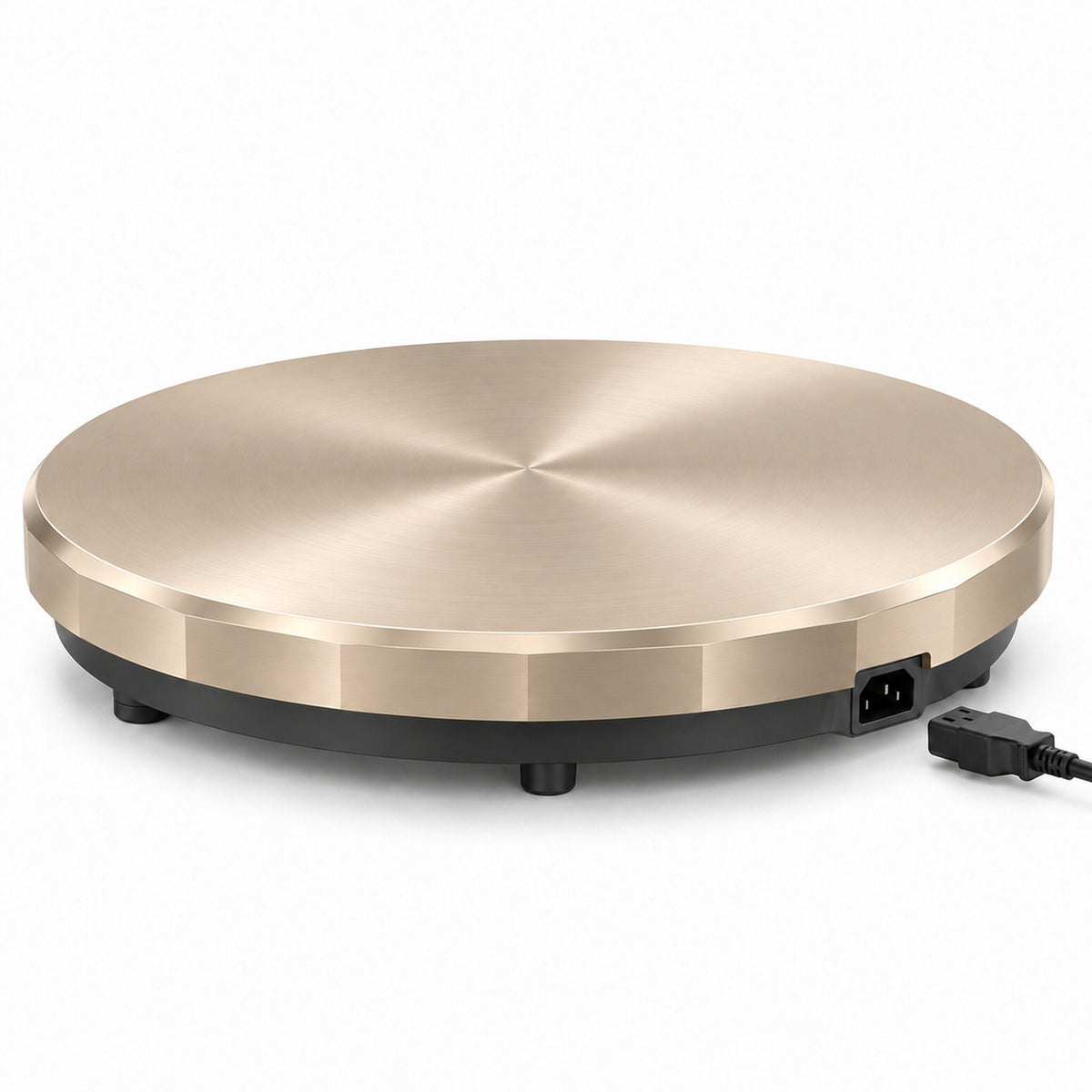 Round Aluminum Electric Table Warmer