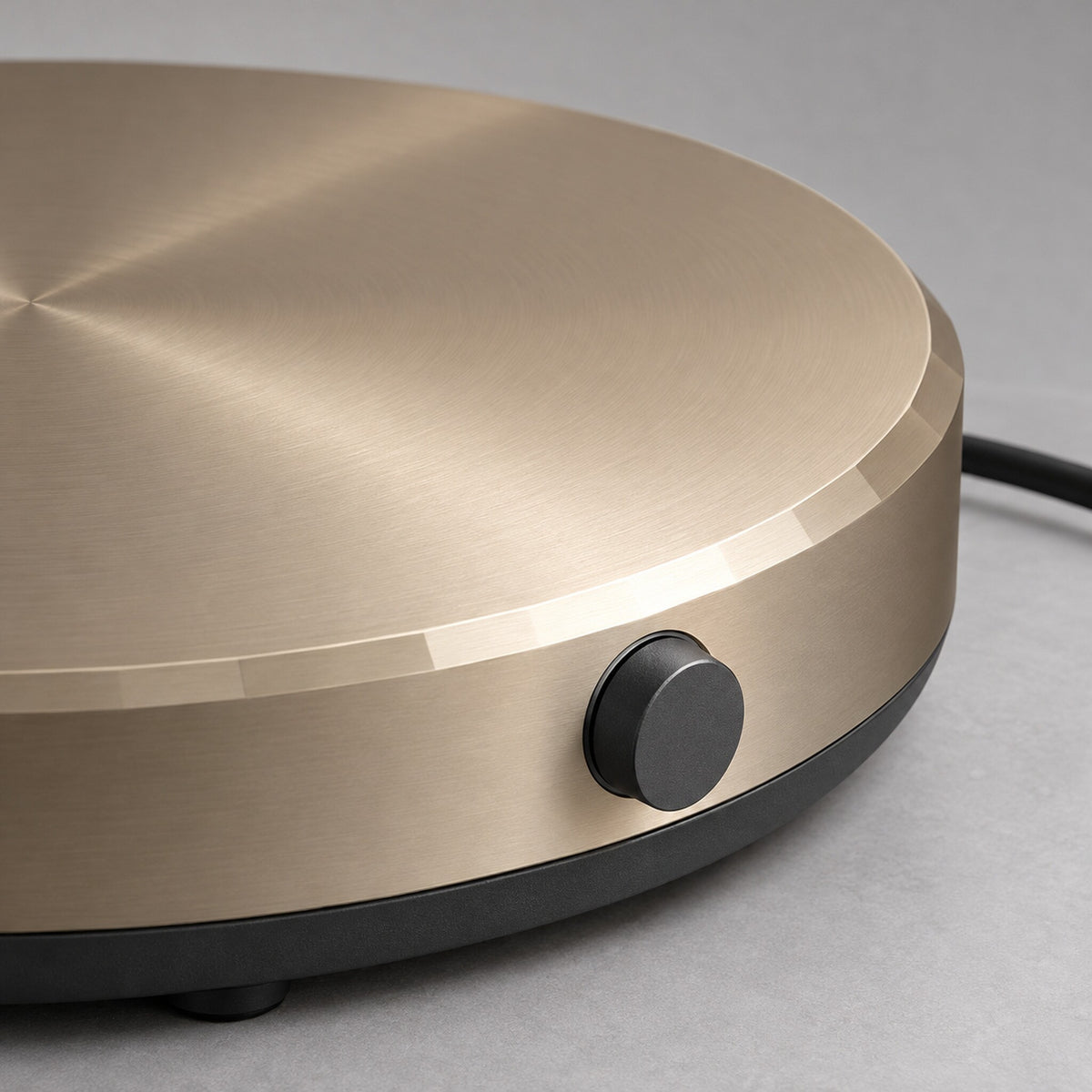 Round Aluminum Electric Table Warmer
