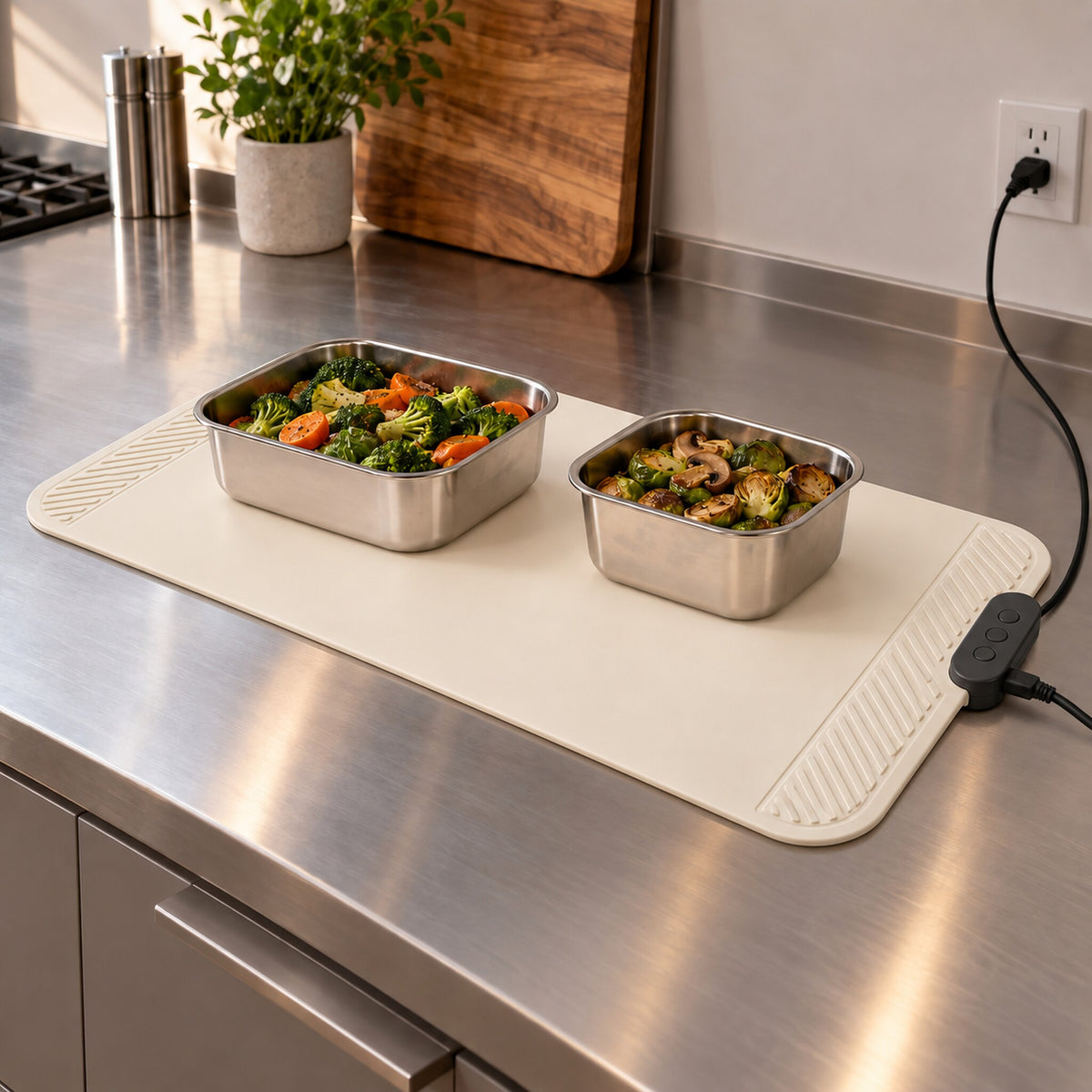 Roll-Up Silicone Electric Food Warming Mat